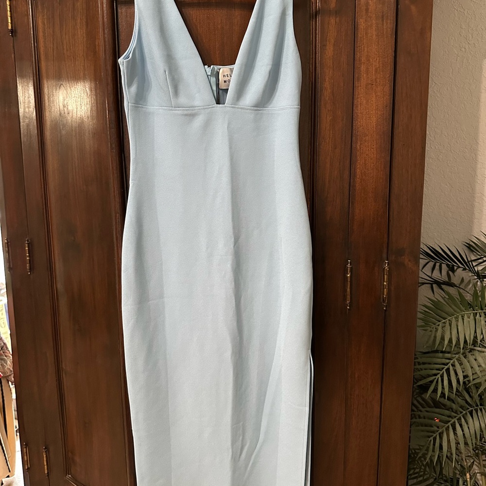 NWT Light Blue Sleeveless Maxi Dress